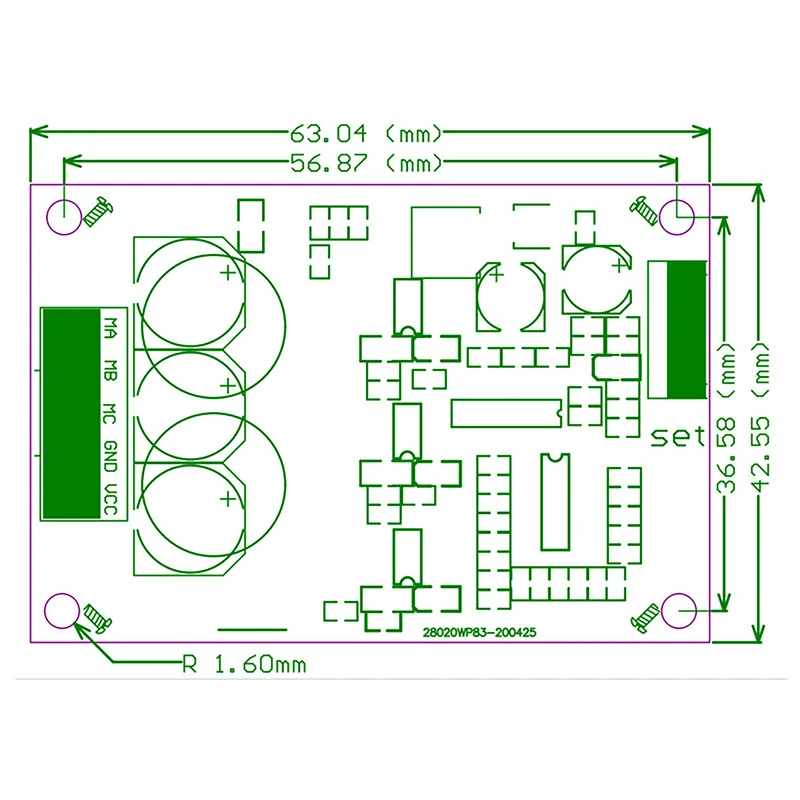 LED Strip Driver PCBA Controller Board 12V/24V Constant Voltage CV for LED Module