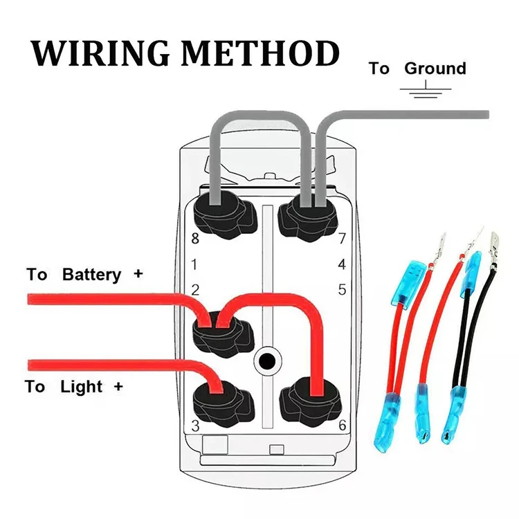 12v Dc Jack Socket with Dc Rocker Switch Laser Design ON-OFF  Rocker Switch for Carling Boat