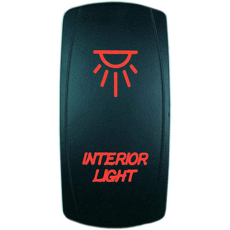 12v Dc Jack Socket with Dc Rocker Switch Laser Design ON-OFF  Rocker Switch for Carling Boat