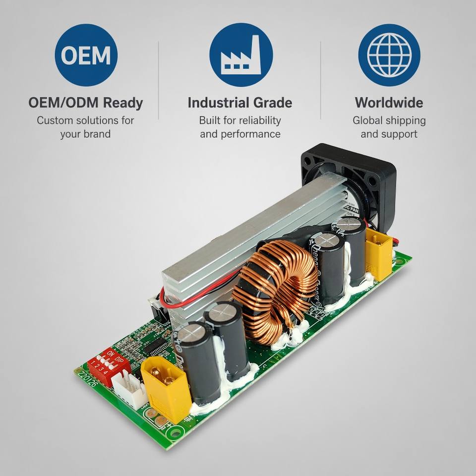 500W MPPT Solar Charge Controller Module 20A 12V 24V 48V Smart PV Charging PCBA for 8S LiFePO4 Battery Off-Grid Power System