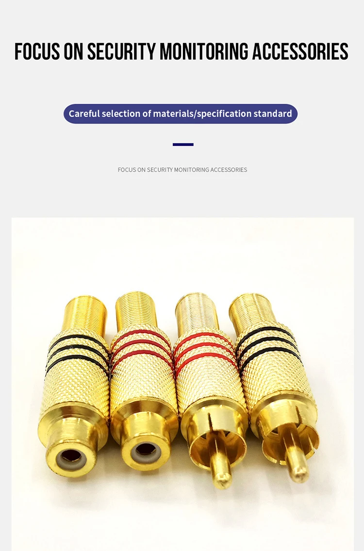 Gold Plated Adapter 3.5mm Male to 6.5mm Female Connector 1/8 Inch Stereo TRS Mini Jack 3.5 mm Male Plug Connector