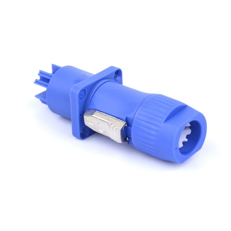 DXZP Factory Custom Blue XLR Series Waterproof WAC3FCA SAC3FCA WAC3MPA Plastic Power Cables Connectors  AC Power Con Connectors