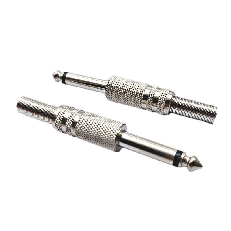 Professional Grade Musical Instruments Accessories TRS TS 1/4 Inch 6.5mm Stereo Jack 6.5mm Male Plug 6.3mm 6.35mm Connectors