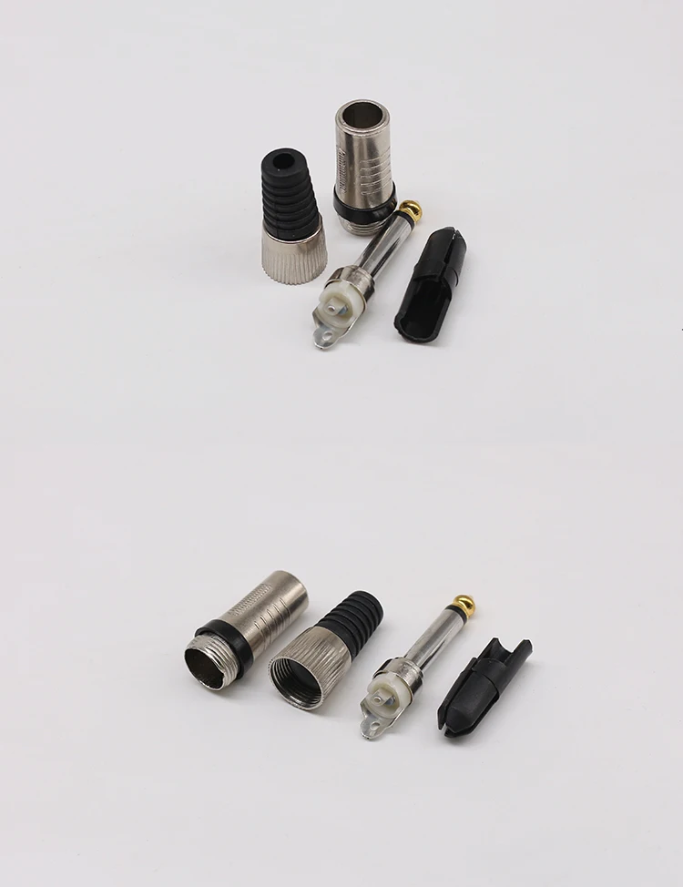6.35mm plug Factory Direct Sales Metal 1/4 6.3mm Plug for Speaker Mono Speaker JT3079