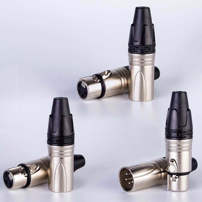 Zinc Alloy Female Plug Cable Connector Microphone 3 Pin Audio Socket XLR  Connector